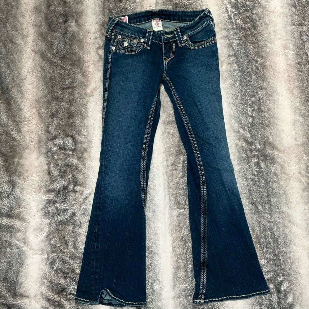 True Religion Dark Blue Flare Jeans